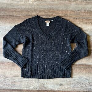 Juniors MUDD Black & Silver Sweater